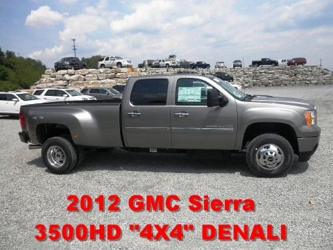 Steel Gray Metallic 2012 GMC Sierra 3500HD Denali Crew Cab 4x4 Dually