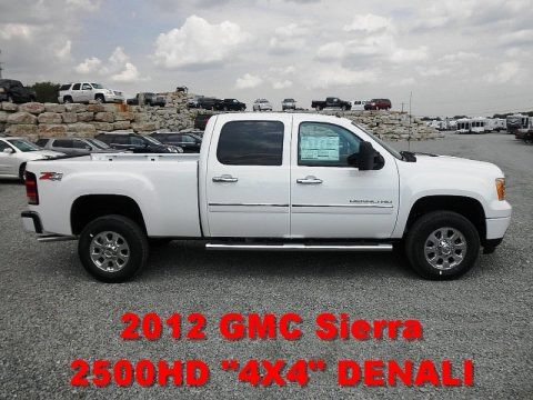 Summit White 2012 GMC Sierra 2500HD Denali Crew Cab 4x4 Summit White 2012 GMC Sierra 2500HD Denali Crew Cab 4x4