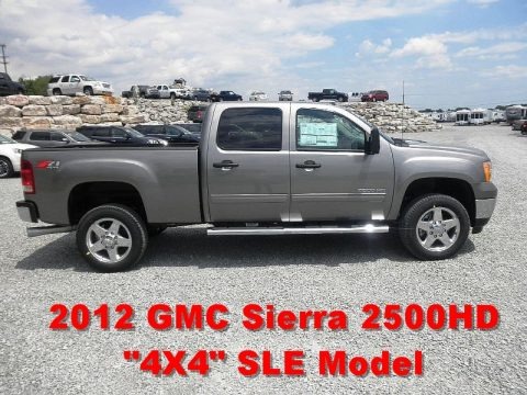 Steel Gray Metallic 2012 GMC Sierra 2500HD SLE Crew Cab 4x4 Steel Gray Metallic 2012 GMC Sierra 2500HD SLE Crew Cab 4x4