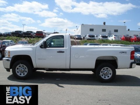 Summit White 2012 Chevrolet Silverado 3500HD WT Regular Cab 4x4 Summit White 2012 Chevrolet Silverado 3500HD WT Regular Cab 4x4