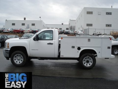 Summit White 2012 Chevrolet Silverado 3500HD WT Regular Cab 4x4 Utility Truck Summit White 2012 Chevrolet Silverado 3500HD WT Regular Cab 4x4 Utility Truck