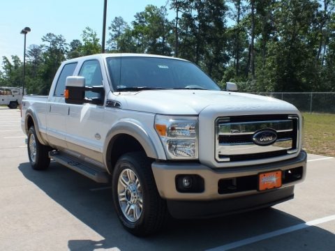 White Platinum Metallic Tri-Coat 2012 Ford F250 Super Duty King Ranch Crew Cab 4x4 White Platinum Metallic Tri-Coat 2012 Ford F250 Super Duty King Ranch Crew Cab 4x4