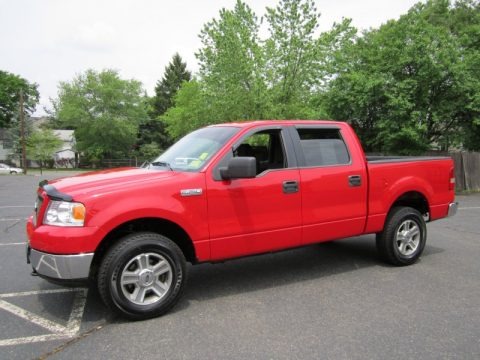 Bright Red 2005 Ford F150 XLT SuperCrew 4x4 Bright Red 2005 Ford F150 XLT SuperCrew 4x4