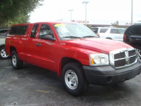 Flame Red 2007 Dodge Dakota ST Club Cab Flame Red 2007 Dodge Dakota ST Club Cab