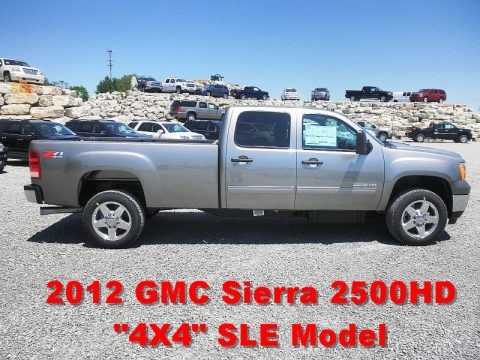 Steel Gray Metallic 2012 GMC Sierra 2500HD SLE Crew Cab 4x4 Steel Gray Metallic 2012 GMC Sierra 2500HD SLE Crew Cab 4x4