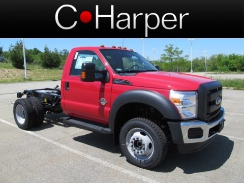 Vermillion Red 2012 Ford F450 Super Duty XL Regular Cab Chassis 4x4