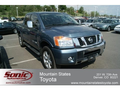 Blue Steel Metallic 2010 Nissan Titan LE Crew Cab 4x4