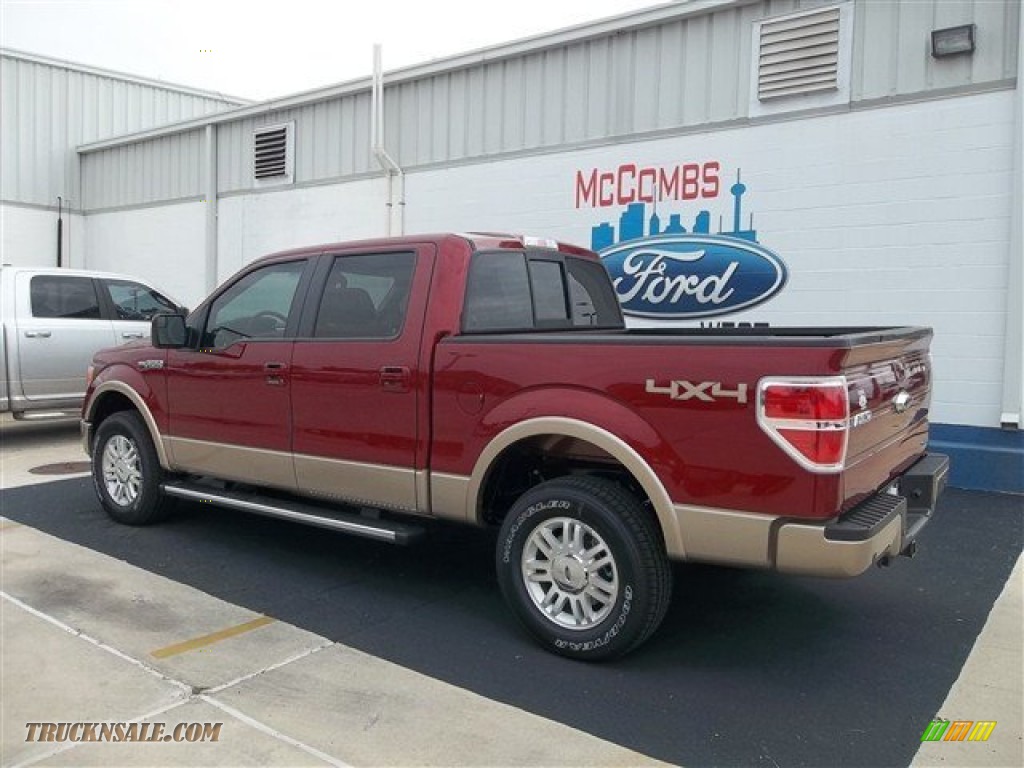 2013 Ford F150 Lariat SuperCrew 4x4 in Ruby Red Metallic photo 3