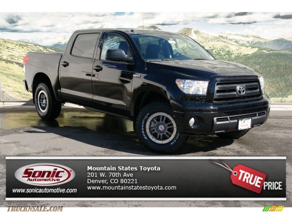 2013 Toyota Tundra TRD Rock Warrior CrewMax 4x4 in Black photo #2