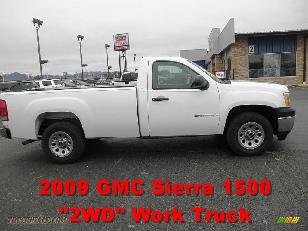 2009 GMC Sierra 1500 Work Truck Regular Cab in Summit White photo 6