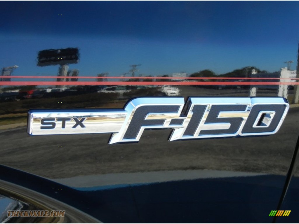 2013 F150 STX Regular Cab 4x4 - Tuxedo Black Metallic / Steel Gray photo #5