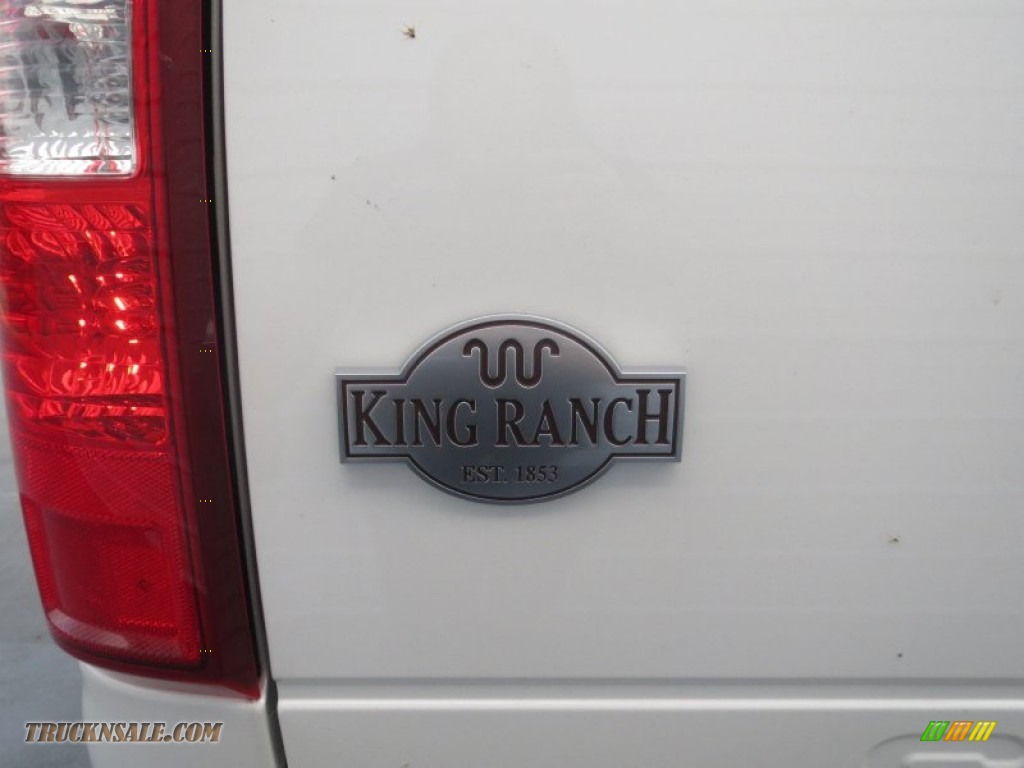 2013 F250 Super Duty King Ranch Crew Cab 4x4 - White Platinum Tri-Coat / King Ranch Chaparral Leather/Adobe Trim photo #18