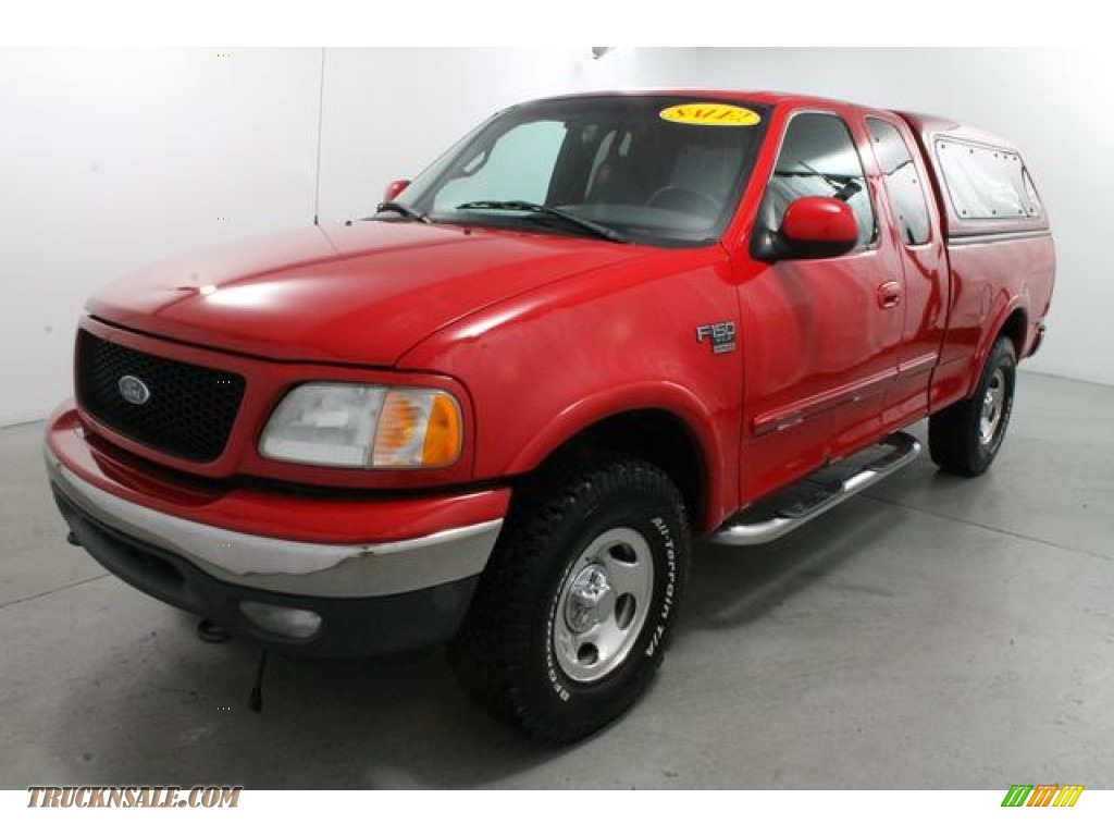 1999 Ford F150 XLT Extended Cab 4x4 in Bright Red photo #7 ...