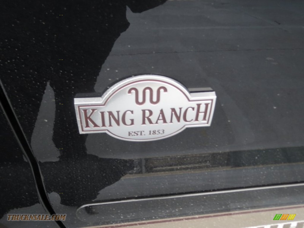2013 F250 Super Duty King Ranch Crew Cab 4x4 - Tuxedo Black Metallic / King Ranch Chaparral Leather/Black Trim photo #13