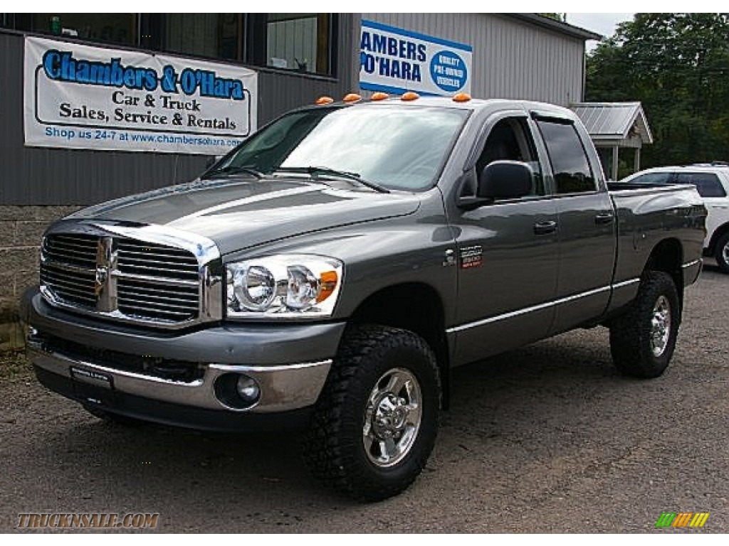 2008 Ram 2500 Laramie Quad Cab 4x4 - Mineral Gray Metallic / Medium Slate Gray photo #1