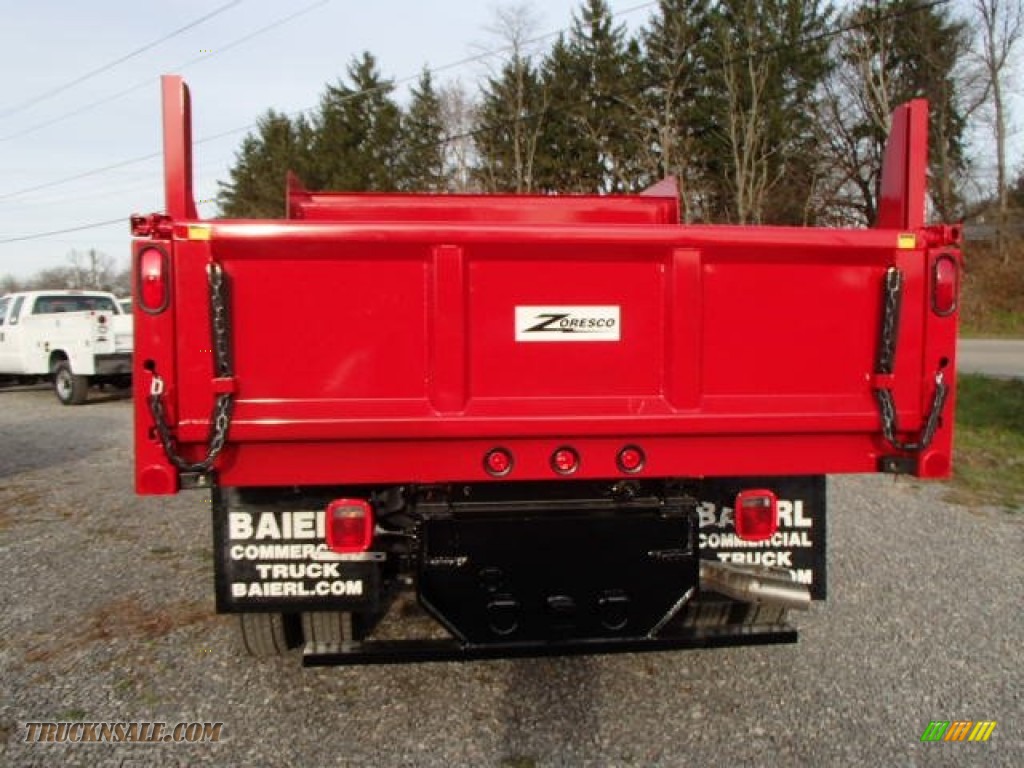 2014 F550 Super Duty XL Regular Cab 4x4 Dump Truck - Vermillion Red / Steel photo #7