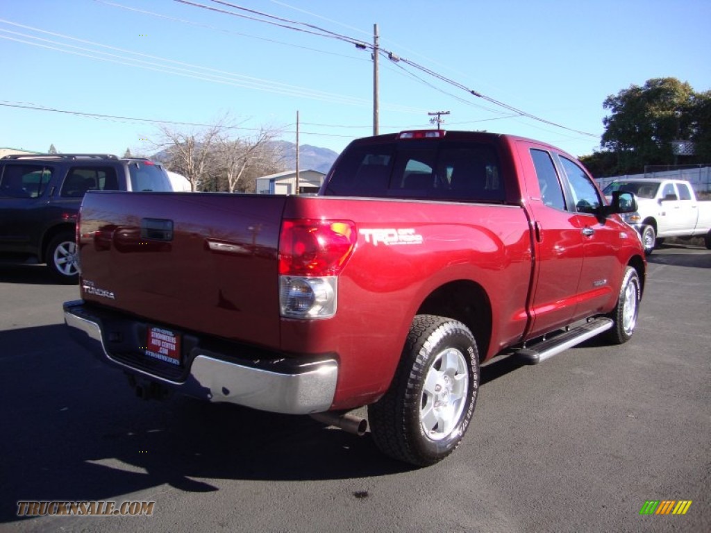 2007 Tundra Limited Double Cab - Salsa Red Pearl / Graphite Gray photo #7