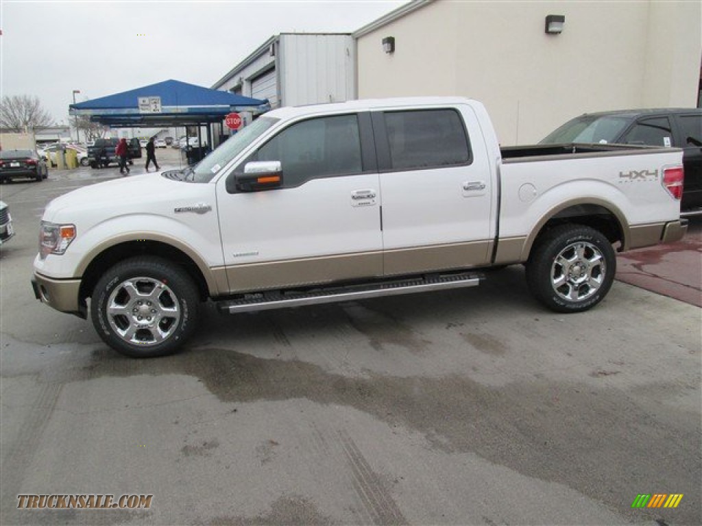 White Platinum / King Ranch Chaparral/Pale Adobe Ford F150 King Ranch SuperCrew 4x4