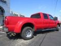 Ford F350 Super Duty Lariat Crew Cab 4x4 Dually Vermillion Red photo #7