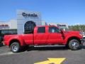Ford F350 Super Duty Lariat Crew Cab 4x4 Dually Vermillion Red photo #8