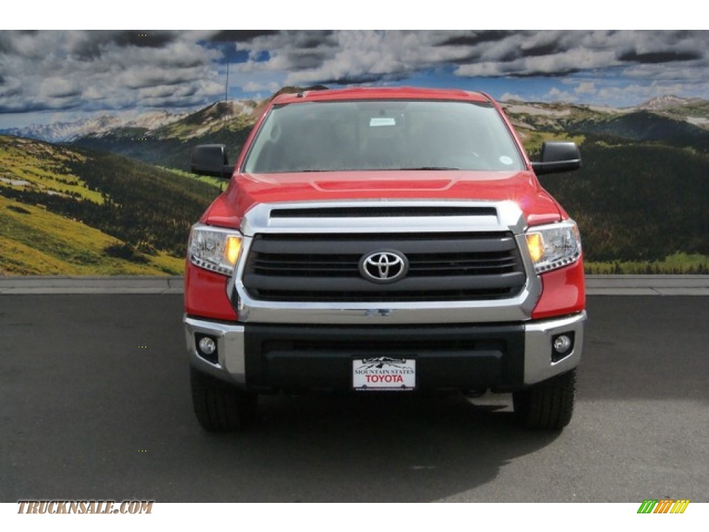 2014 Tundra SR5 TRD Double Cab 4x4 - Radiant Red / Sand Beige photo #2
