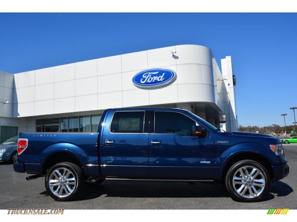 2014 F150 Limited SuperCrew 4x4 - Blue Jeans / Limited Marina Blue Leather photo #2