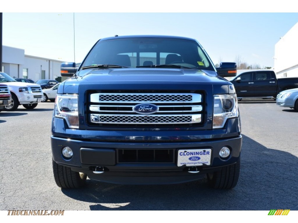 2014 F150 Limited SuperCrew 4x4 - Blue Jeans / Limited Marina Blue Leather photo #4