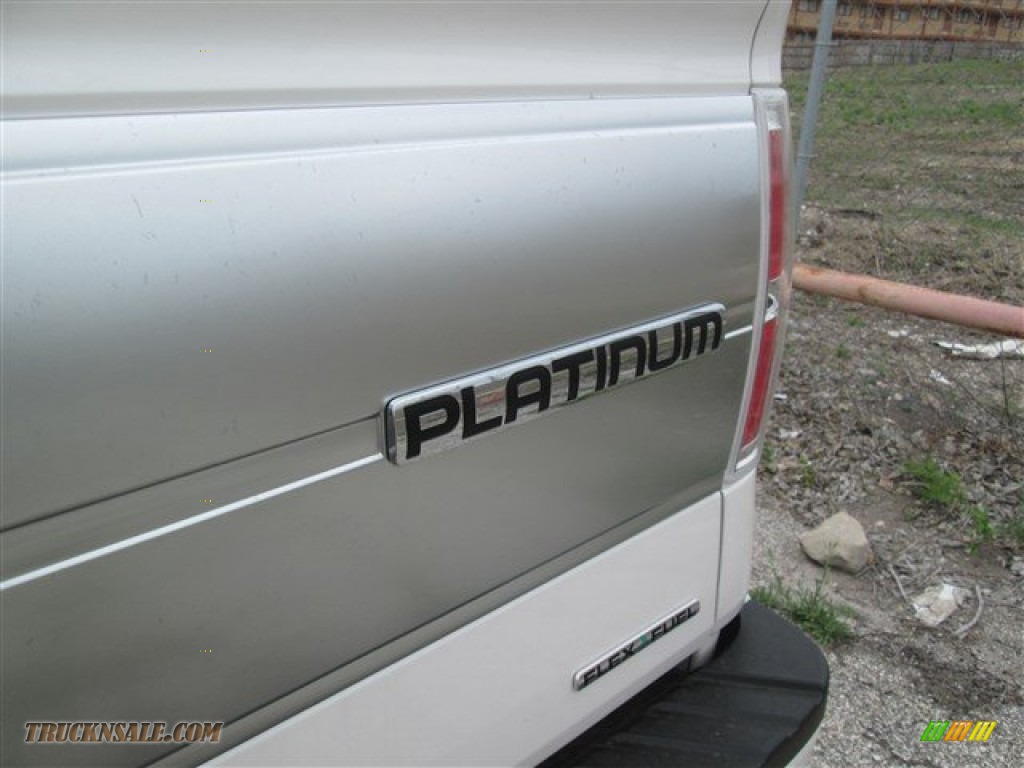 2014 F150 Platinum SuperCrew 4x4 - White Platinum / Black photo #4
