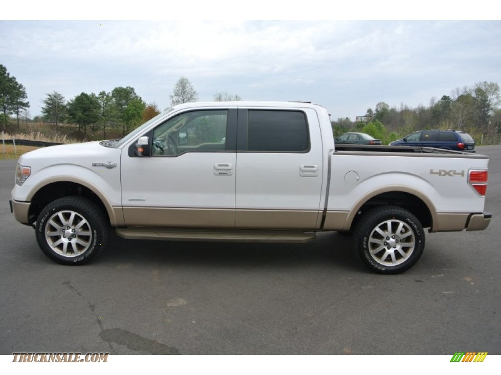 2013 F150 King Ranch SuperCrew 4x4 - Oxford White / King Ranch Chaparral Leather photo #3