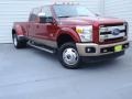 Ford F350 Super Duty King Ranch Crew Cab 4x4 Dually Ruby Red Metallic photo #1