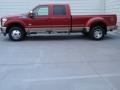 Ford F350 Super Duty King Ranch Crew Cab 4x4 Dually Ruby Red Metallic photo #6