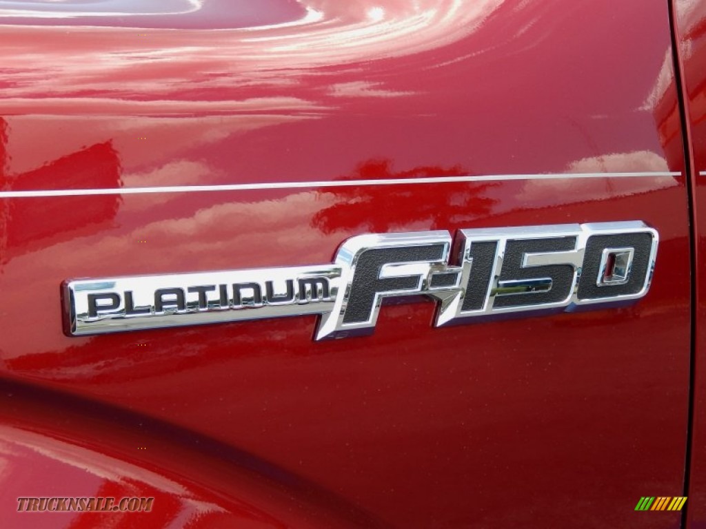 2014 F150 Platinum SuperCrew 4x4 - Ruby Red / Platinum Unique Pecan photo #5