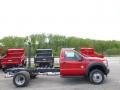 Ford F550 Super Duty XL Regular Cab 4x4 Chassis Vermillion Red photo #1