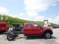 Ford F550 Super Duty XL Crew Cab 4x4 Chassis Vermillion Red photo #1