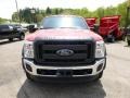 Ford F550 Super Duty XL Crew Cab 4x4 Chassis Vermillion Red photo #3