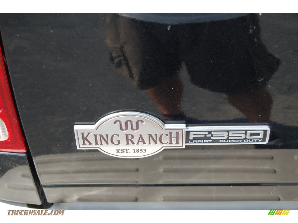2006 F350 Super Duty King Ranch Crew Cab 4x4 Dually - Black / Tan photo #17