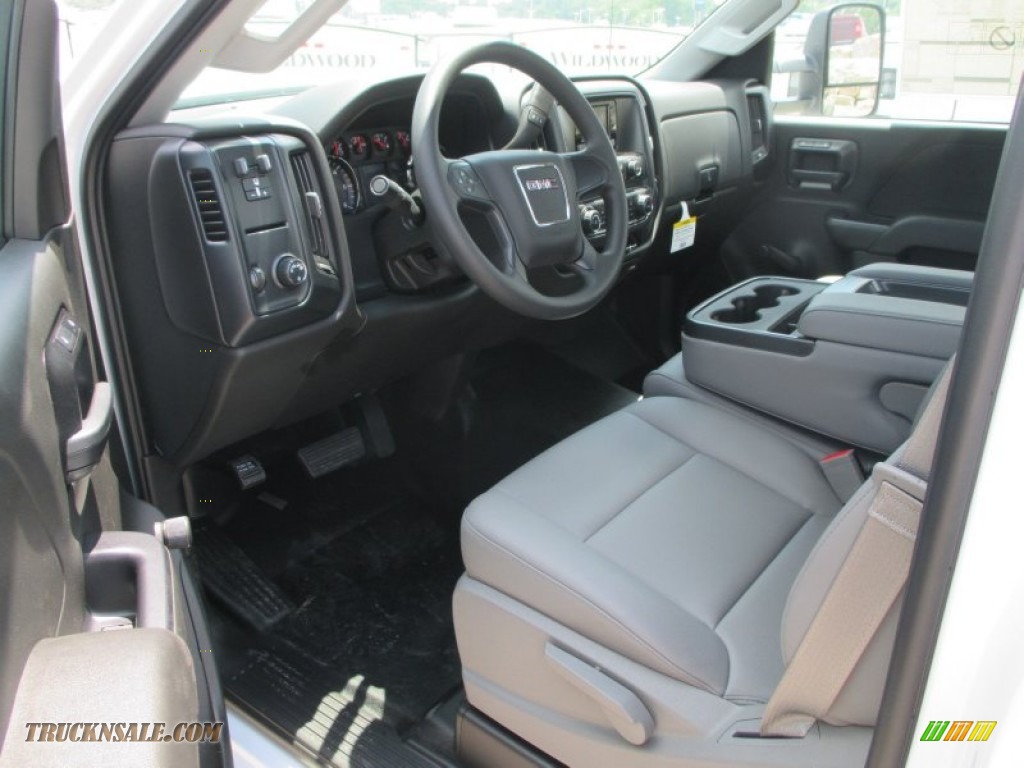 2015 Sierra 3500HD Work Truck Regular Cab Dual Rear Wheel Chassis - Summit White / Jet Black/Dark Ash photo #5