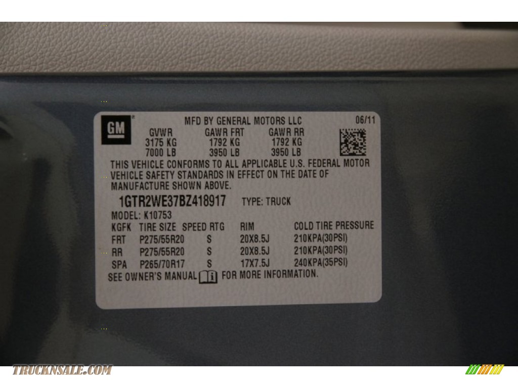 2011 Sierra 1500 SLT Extended Cab 4x4 - Stealth Gray Metallic / Dark Titanium/Light Titanium photo #17