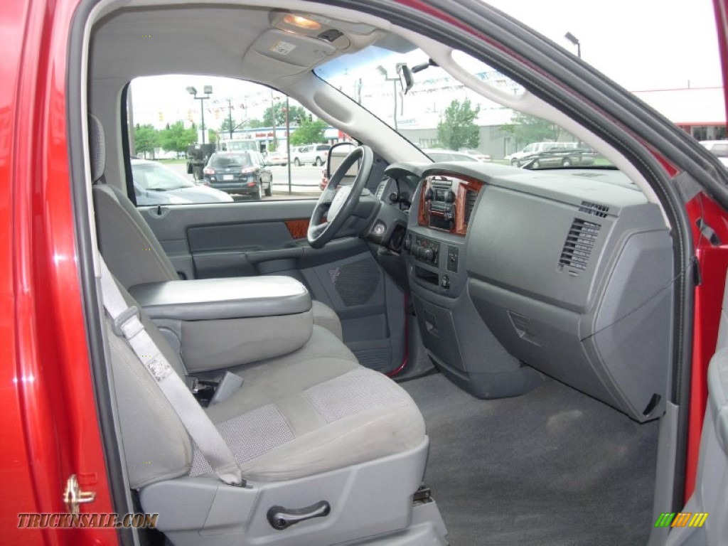 2006 Ram 1500 ST Regular Cab 4x4 - Inferno Red Crystal Pearl / Medium Slate Gray photo #6