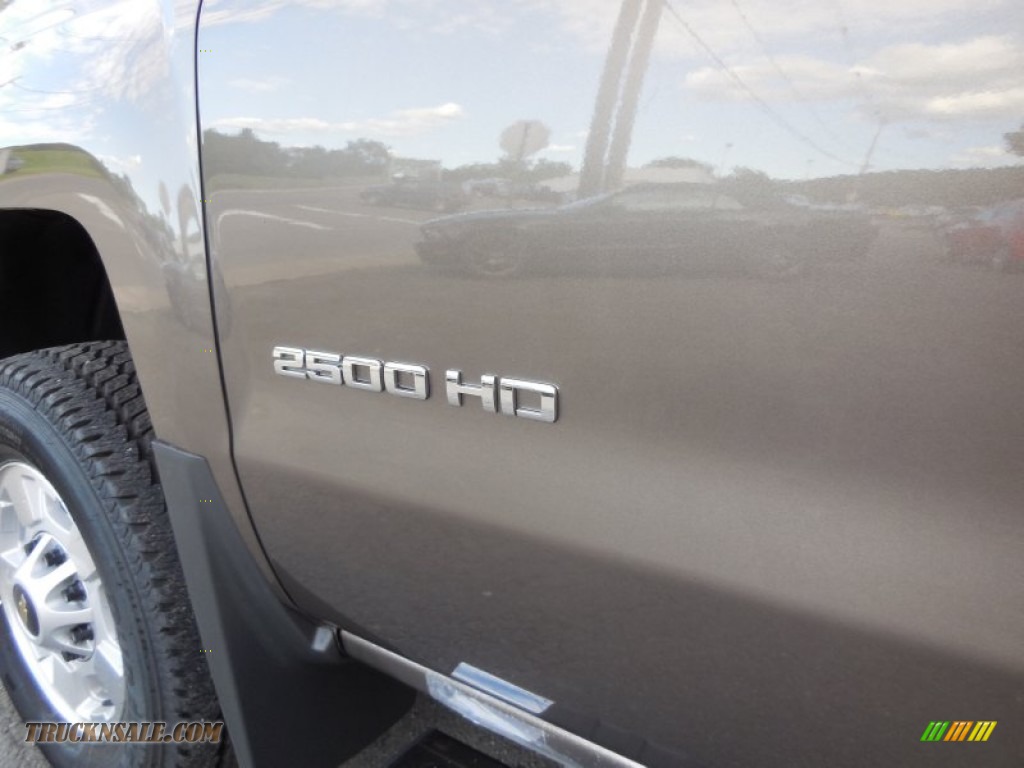 2015 Silverado 2500HD LT Crew Cab 4x4 - Brownstone Metallic / Cocoa/Dune photo #2
