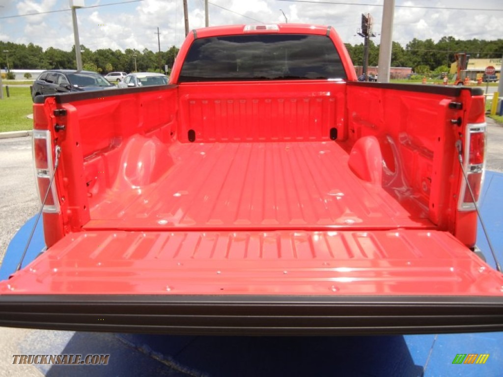 2014 F150 XLT SuperCab 4x4 - Race Red / Pale Adobe photo #4