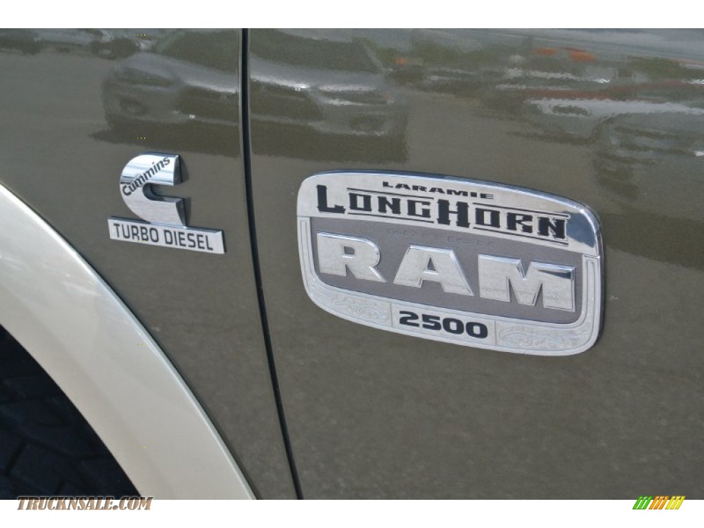 2011 Ram 2500 HD Laramie Longhorn Mega Cab 4x4 - Sagebrush Pearl / Light Pebble Beige/Bark Brown photo #7