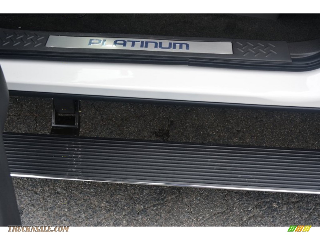2014 F150 Platinum SuperCrew 4x4 - White Platinum / Platinum Unique Pecan photo #15