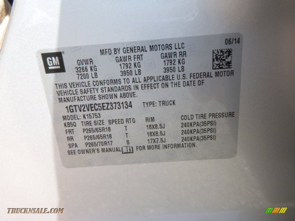 2014 Sierra 1500 SLT Double Cab 4x4 - Quicksilver Metallic / Jet Black photo #20