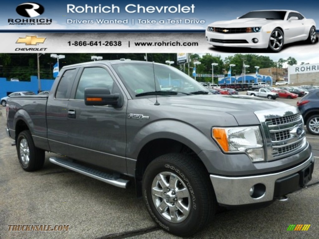 Sterling Gray Metallic / Steel Gray Ford F150 XLT SuperCab 4x4