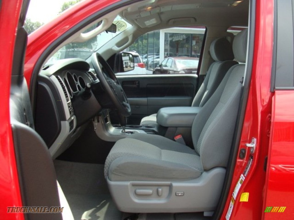 2011 Tundra SR5 Double Cab 4x4 - Radiant Red / Graphite Gray photo #9