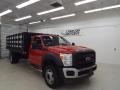 Ford F550 Super Duty XL Regular Cab 4x4 Chassis Vermillion Red photo #34