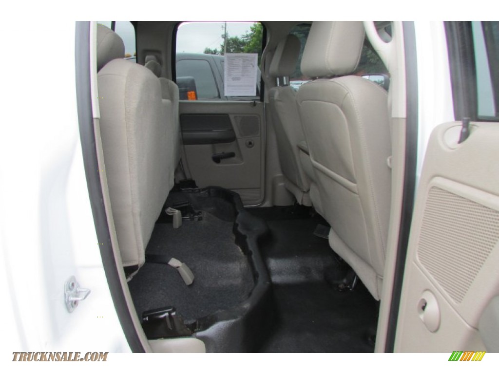 2009 Ram 2500 SLT Quad Cab 4x4 - Bright White / Medium Slate Gray photo #50