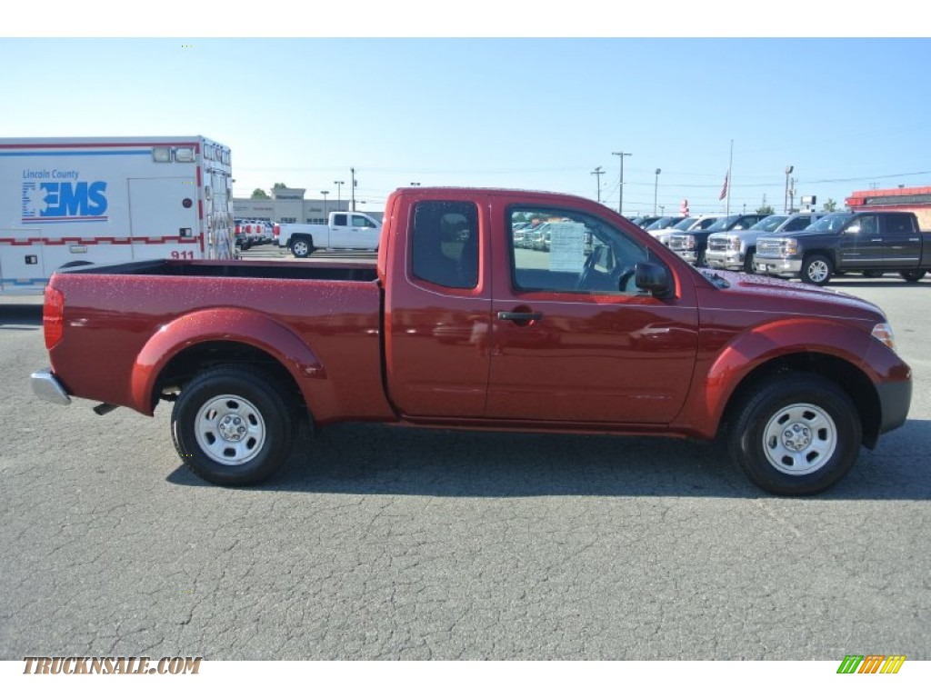 2013 Frontier S King Cab - Cayenne Red / Graphite Steel photo #6