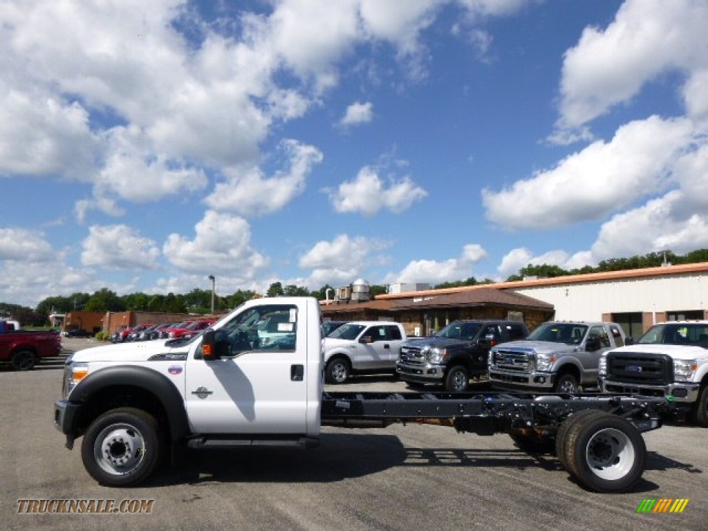 2015 F450 Super Duty XL Regular Cab Chassis - Oxford White / Steel photo #5